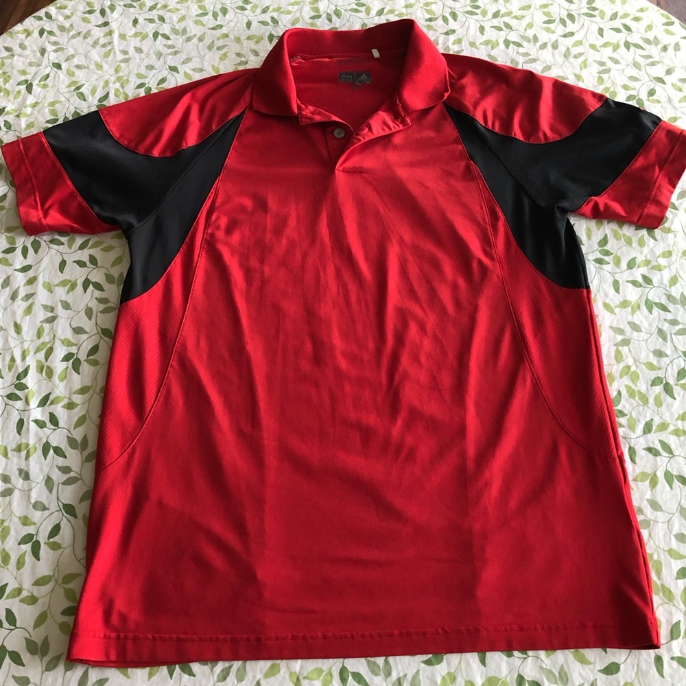 Adidas Red Athletic Polo